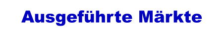 Ausgeführte Märkte