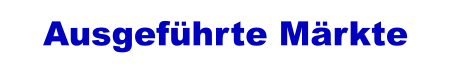 Ausgeführte Märkte